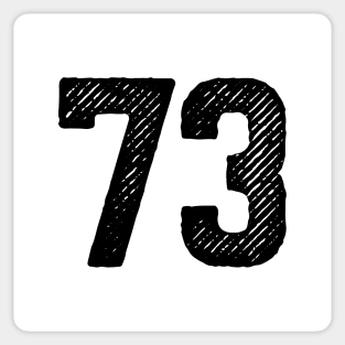 Seventy Three 73 Sticker